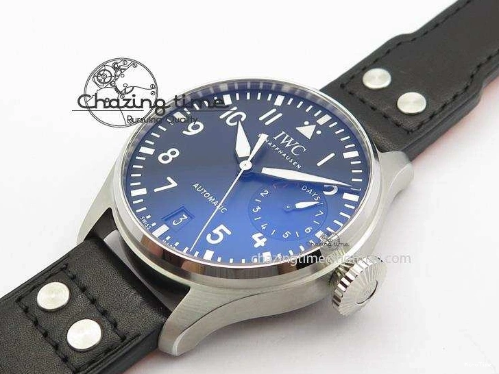 MIROTIME 0306 GoodFit Big Pilot Real PR IW500912 ZF Best Edition Black Dial On Black Leather Strap A 7287